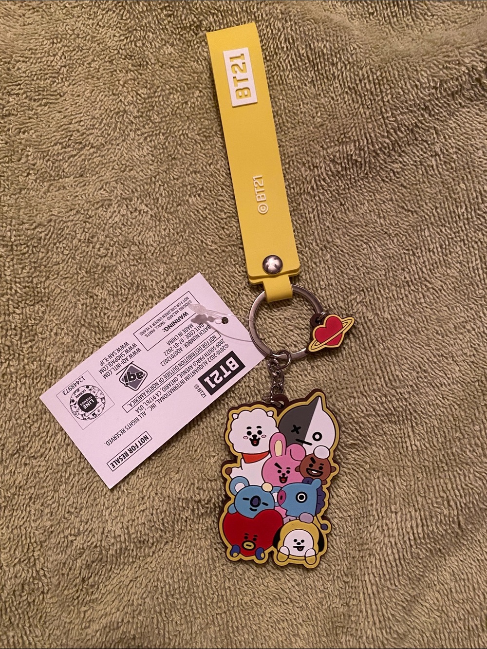 BT21 Yellow Keychain